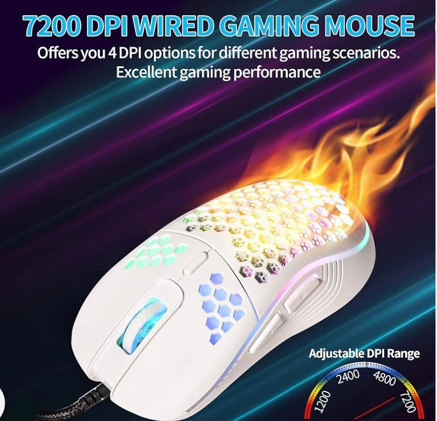 White Gaming Mouse