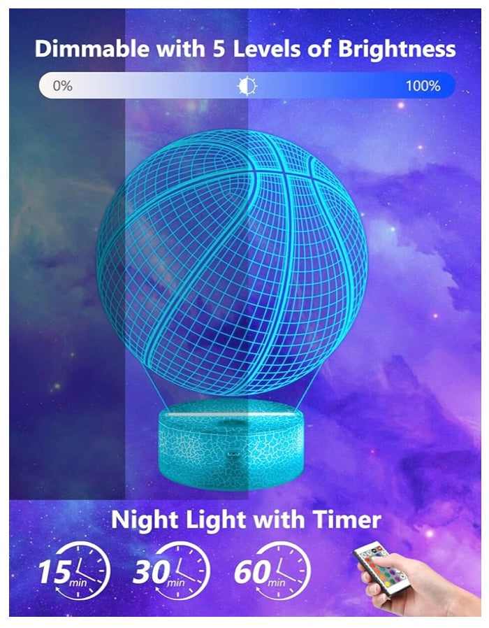 Basketball 3D Lamp